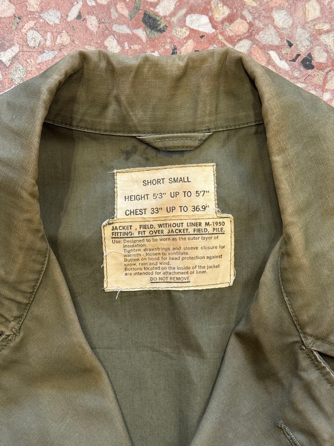 오리지널 미군 M-1950 필드자켓 (S) 상품이미지6