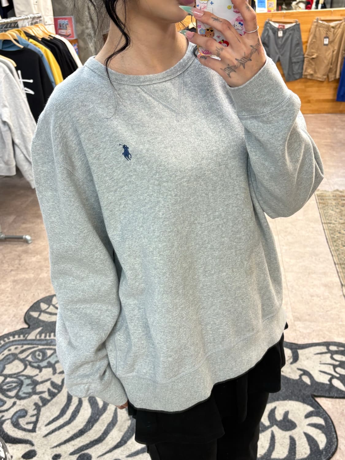 폴로 그레이 맨투맨 #csz4242 상품이미지2
