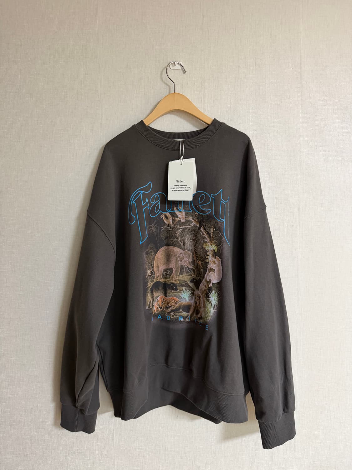 팔렛 세렝게티 맨투맨 차콜 XL 상품이미지2