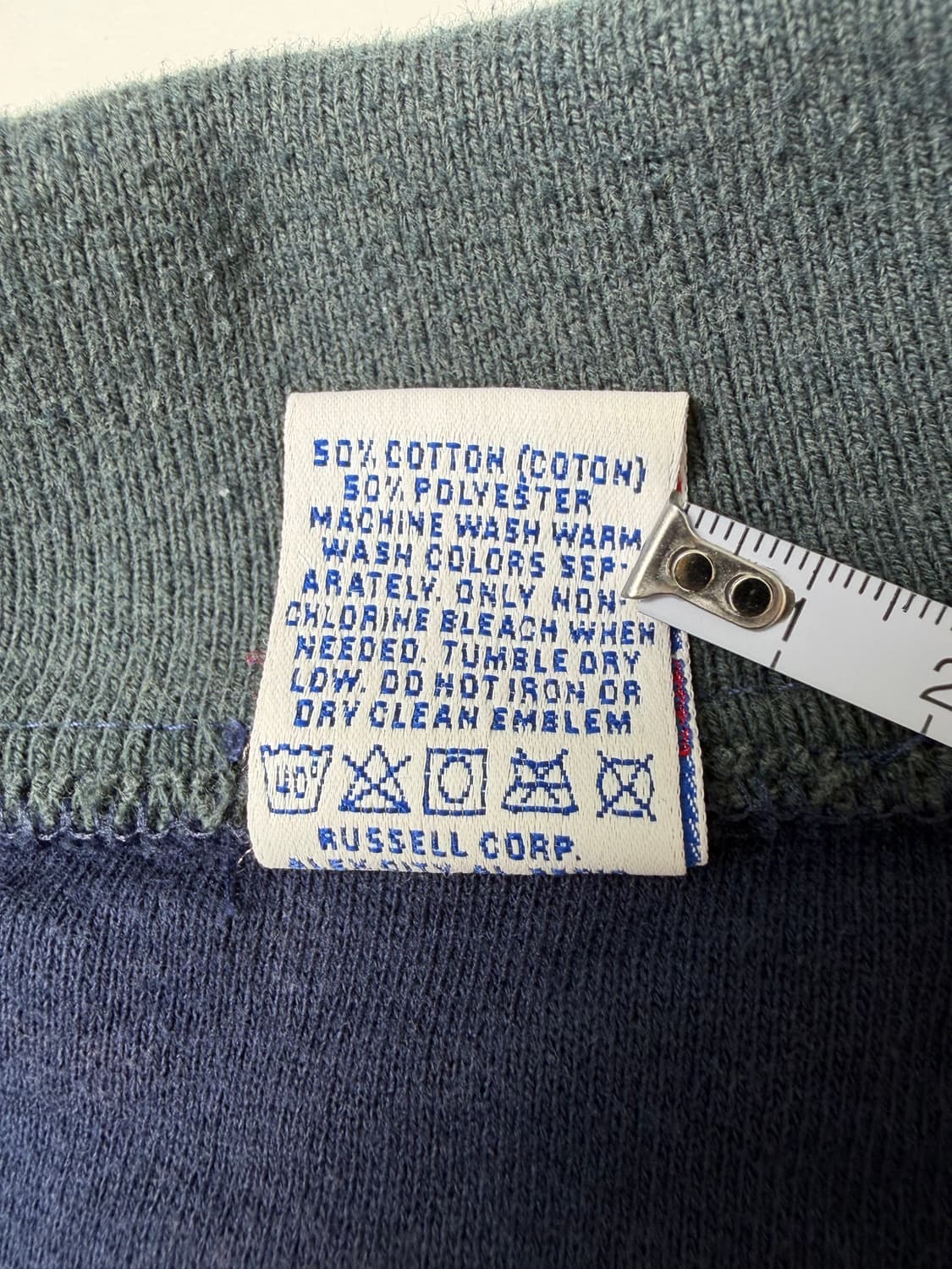 90s Russell Quarter Zip Sweatshirt (navy 상품이미지4