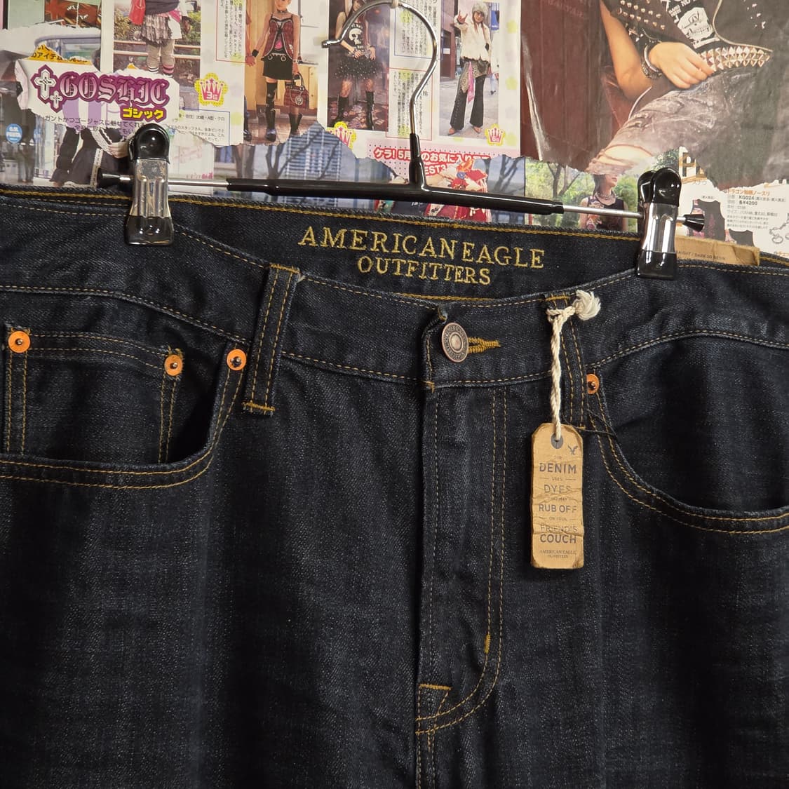 아메리칸 이글 진청 스트레이트 데님 팬츠 상품이미지6