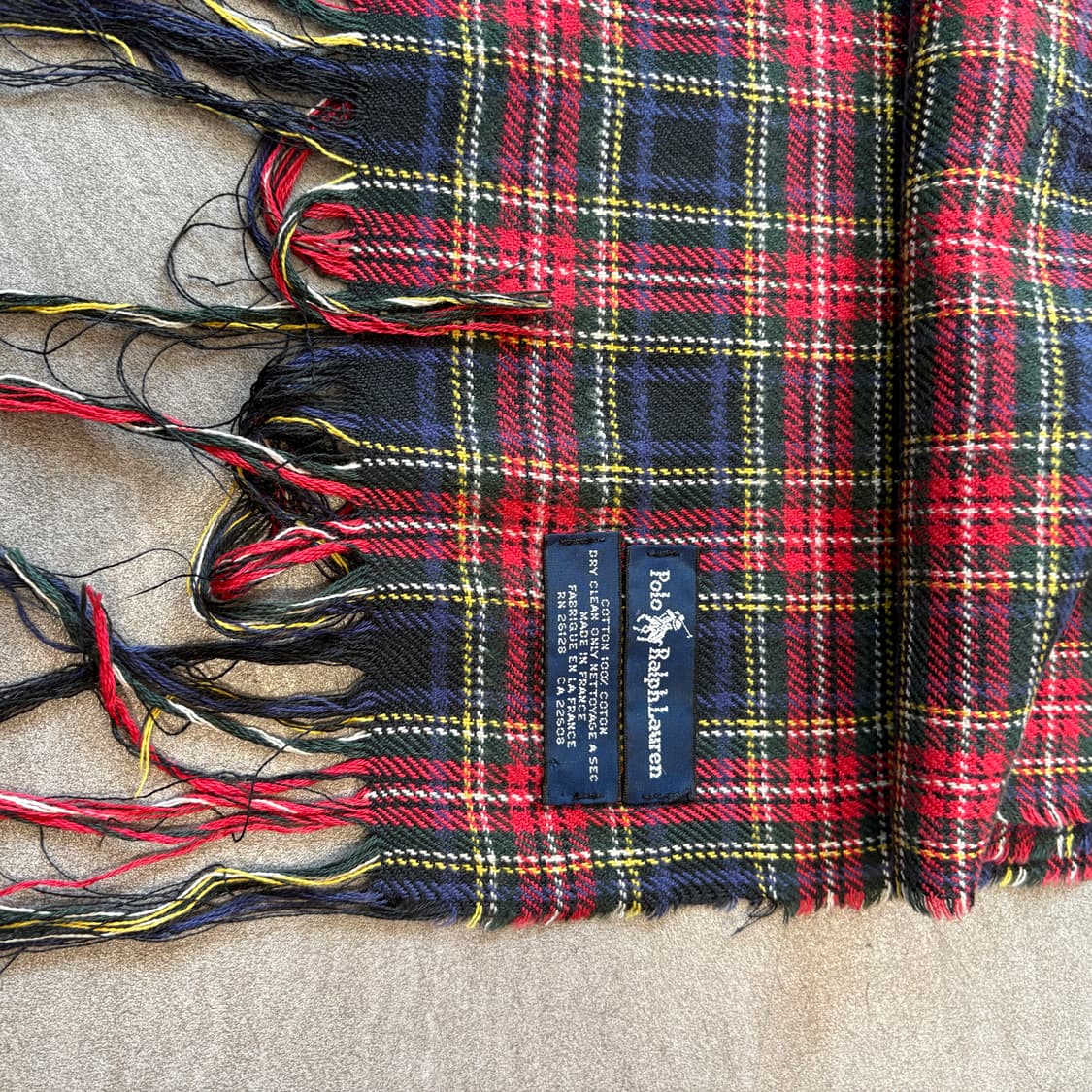 폴로 정품 프랑스 생산 코튼 머플러 목도리 상품이미지4