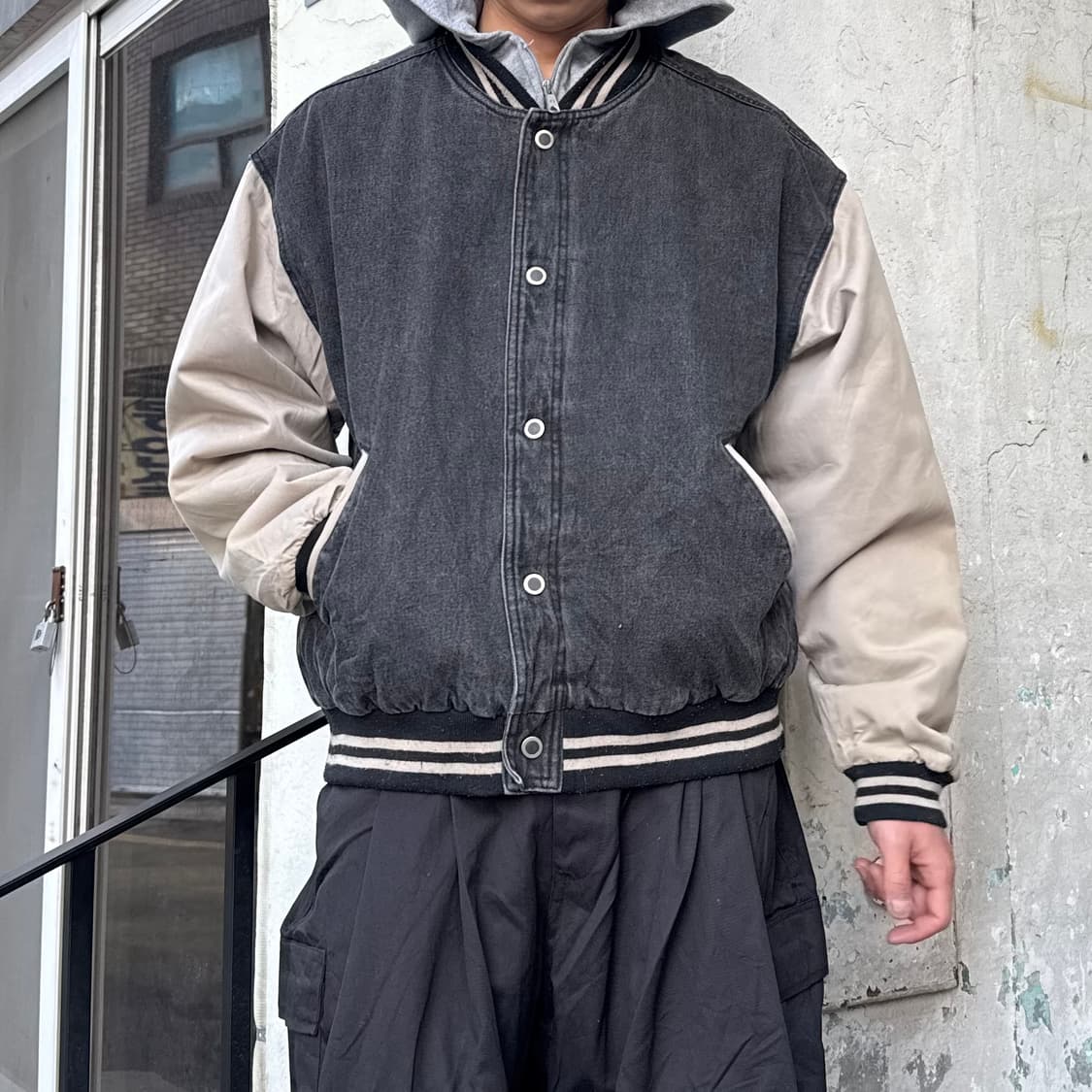 90‘s🇺🇸 Original Denim Varsity Jacket 상품이미지2