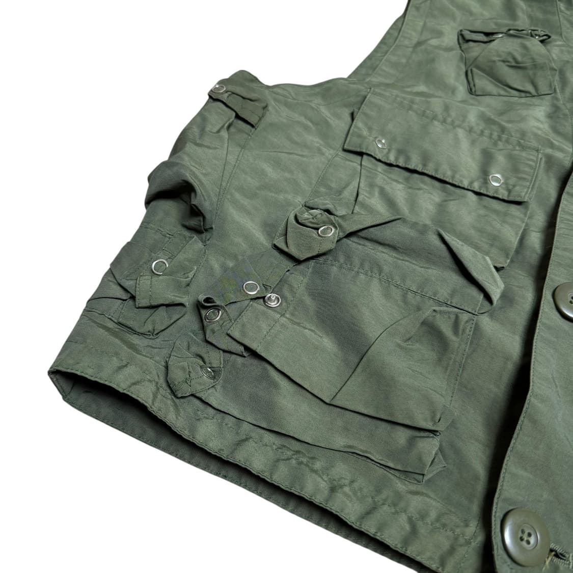 밀리터리 조끼 카키색 L 상품이미지5