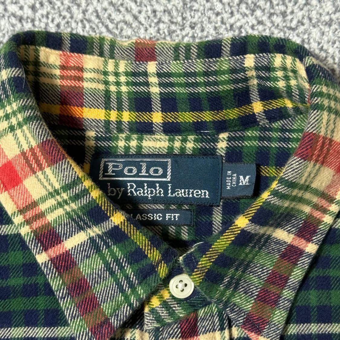 폴로 랄프로렌 체크 셔츠 남성용 M 상품이미지4