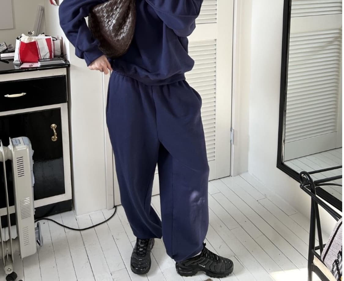 shopattends 샵어텐즈 Navy Basic Sweat *pants 상품이미지2