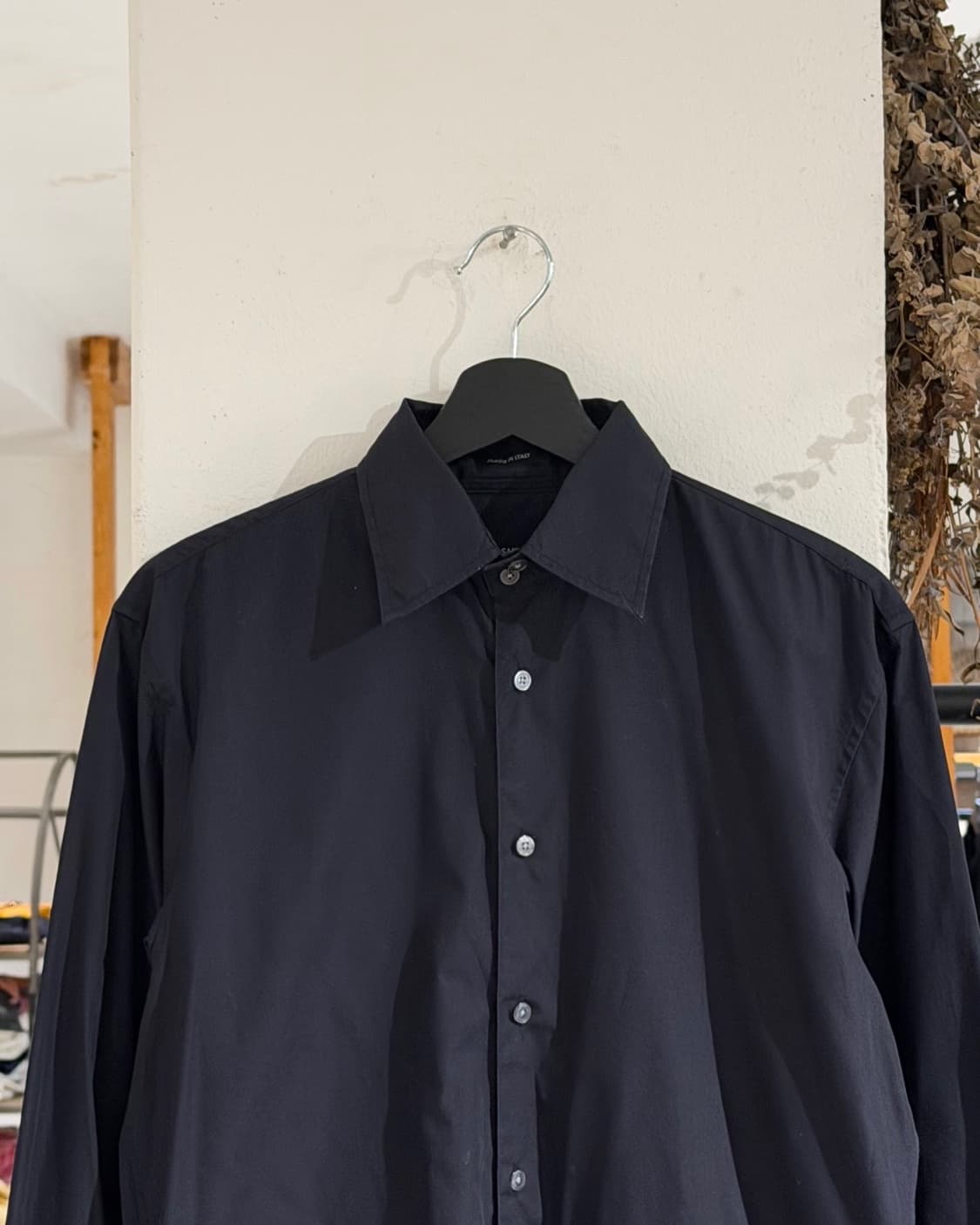 질샌더 블랙 클래식 코튼 롱슬리브 셔츠 상품이미지4