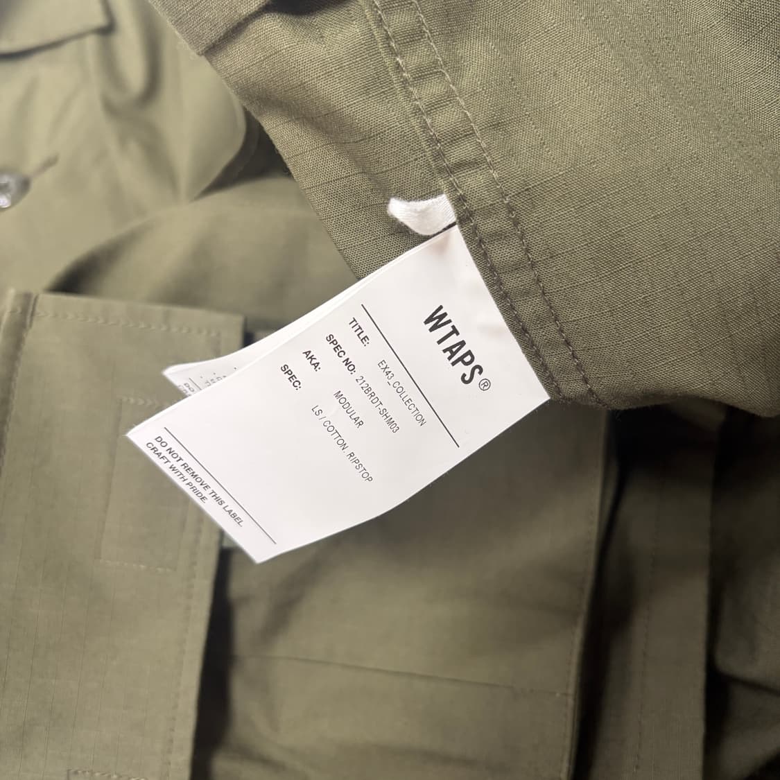 WTAPS 21FW 립스타 자켓 셔츠(L) 상품이미지7