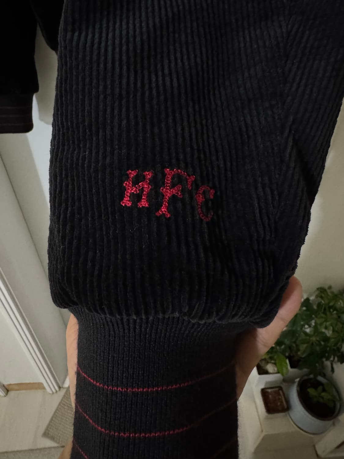 헤리티지플로스 코듀로이 바시티 블랙 L 상품이미지4