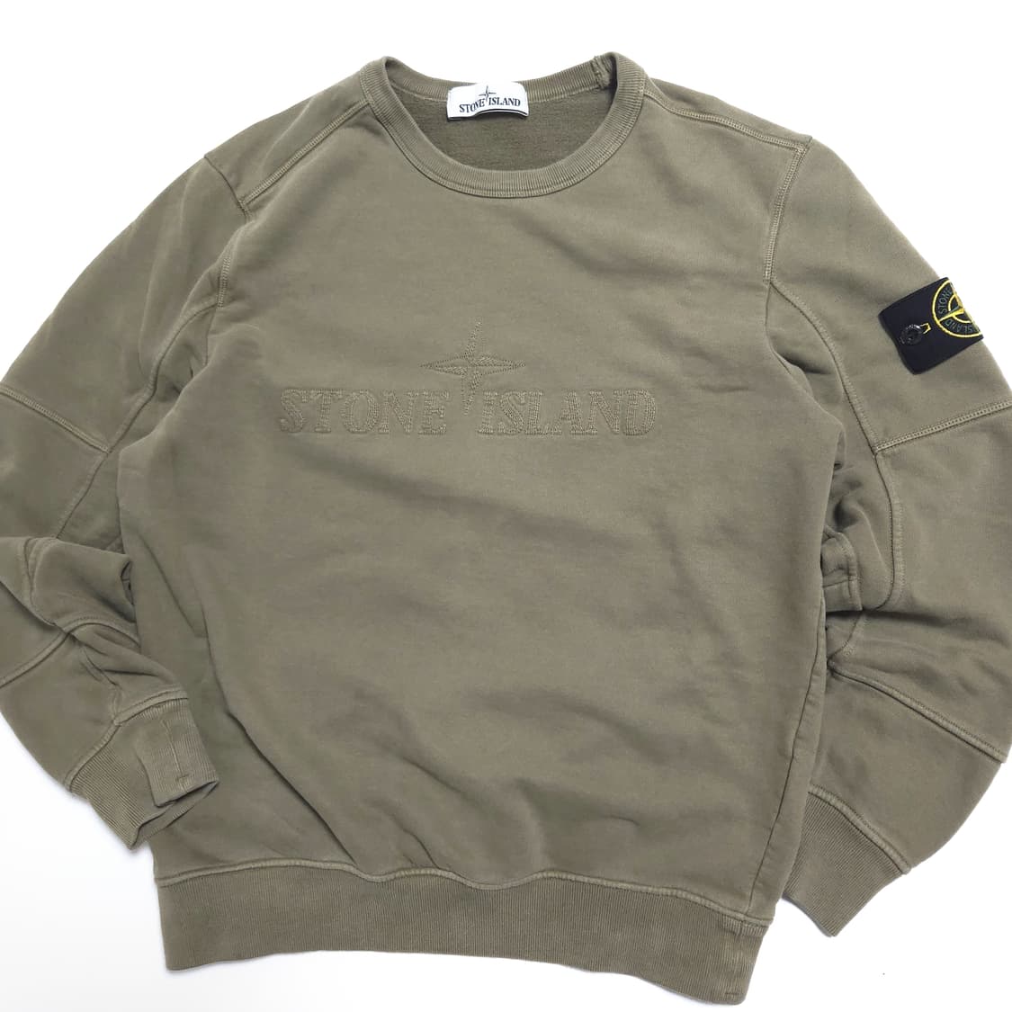 스톤아일랜드 와펜 가먼트다이 스웻셔츠 맨투맨 상품이미지2