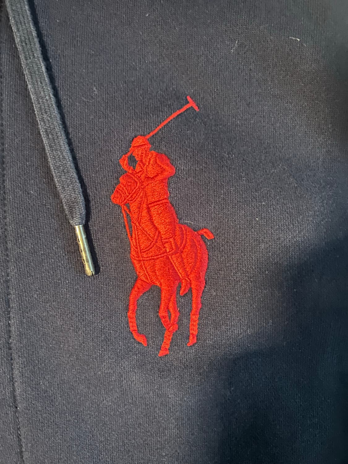 폴로 빅포니 체크 후드집업 상품이미지1