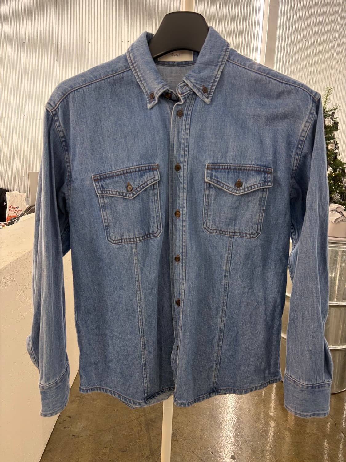 Dunst boyfriend fit denim shirt S 상품이미지2