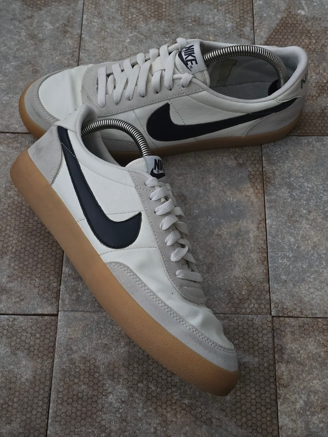 (280)나이키 킬샷 2 레더 오일 그레이 검  상품이미지6