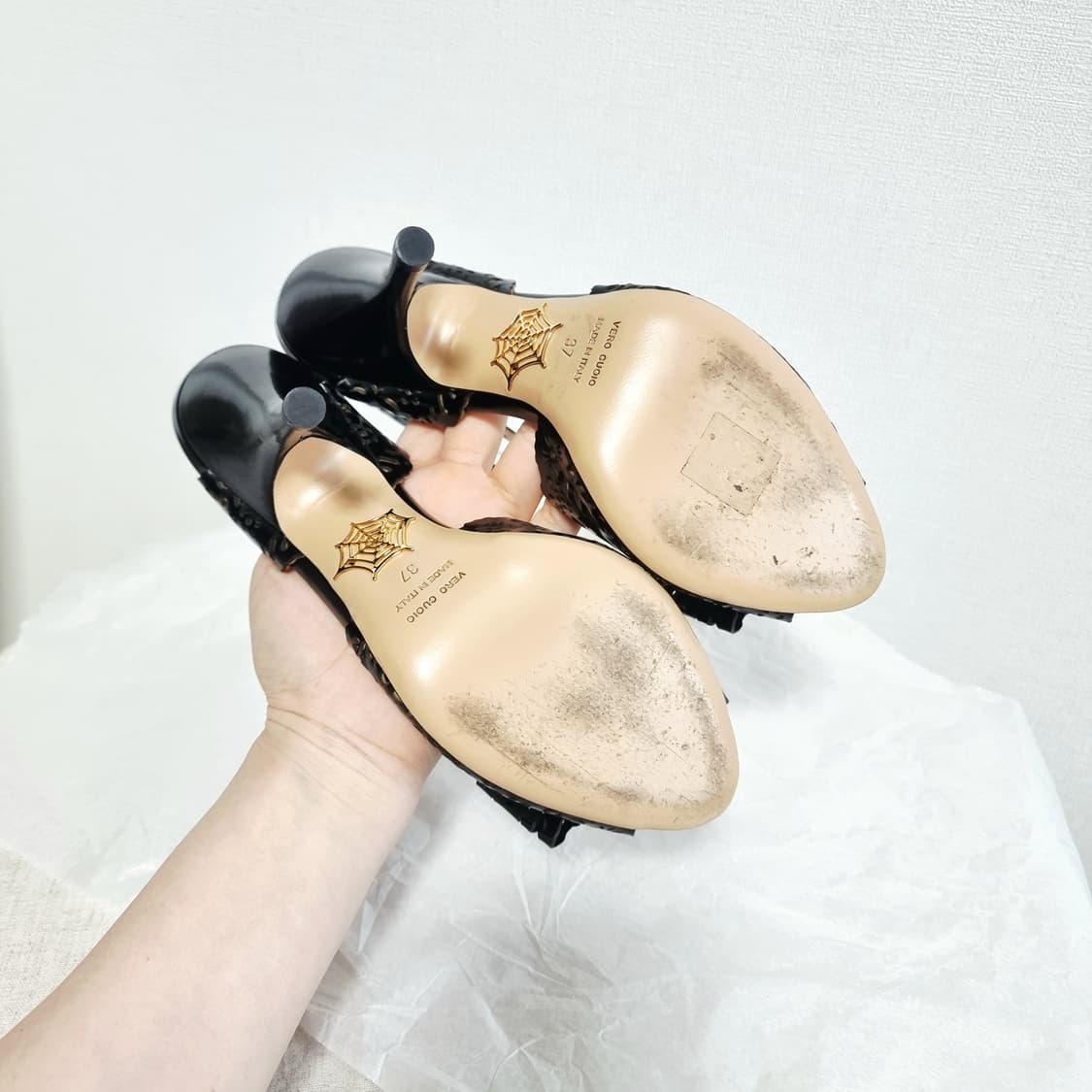 샬롯 올림피아 하이힐 오픈토힐 구두 (37/240) 상태좋음 상품이미지9