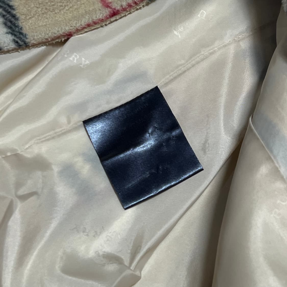 XL 버버리 노바체크 여성용 울 후드 떡볶이 코트 상품이미지5