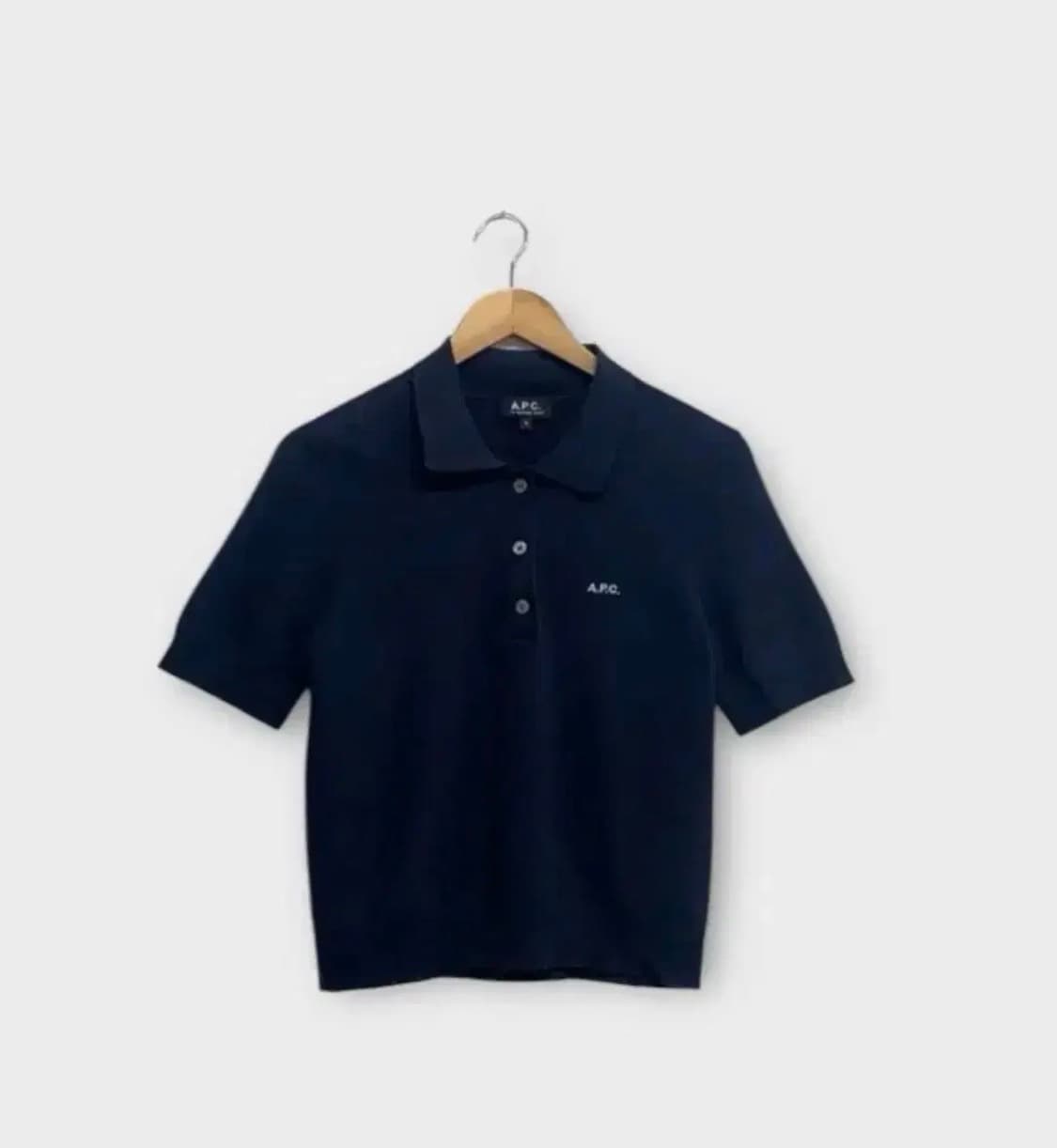 아페쎄 A.P.C. 자수 폴로 티셔츠 S 상품이미지1