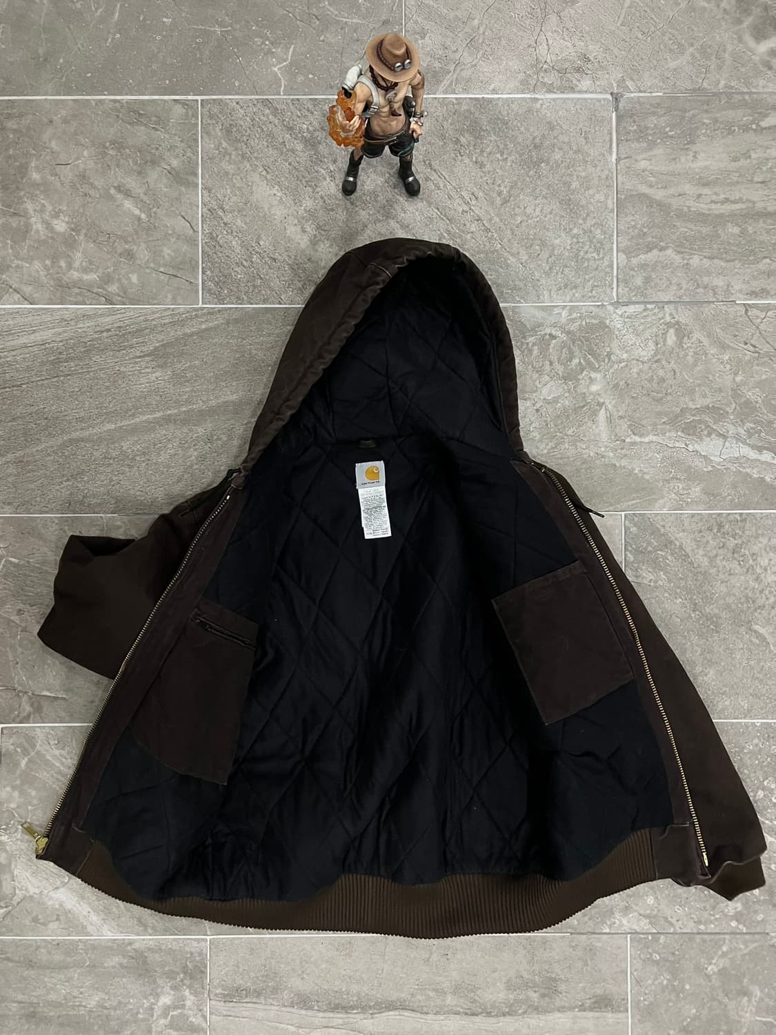 (M) 칼하트 덕 액티브 후드자켓 J130 DKB 다크브라운 상품이미지3