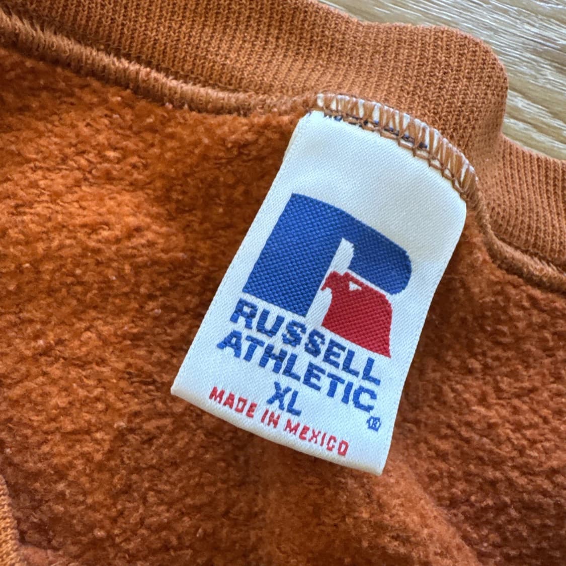 90s 러셀 애슬레틱 빈티지 오렌지 맨투맨 상품이미지3