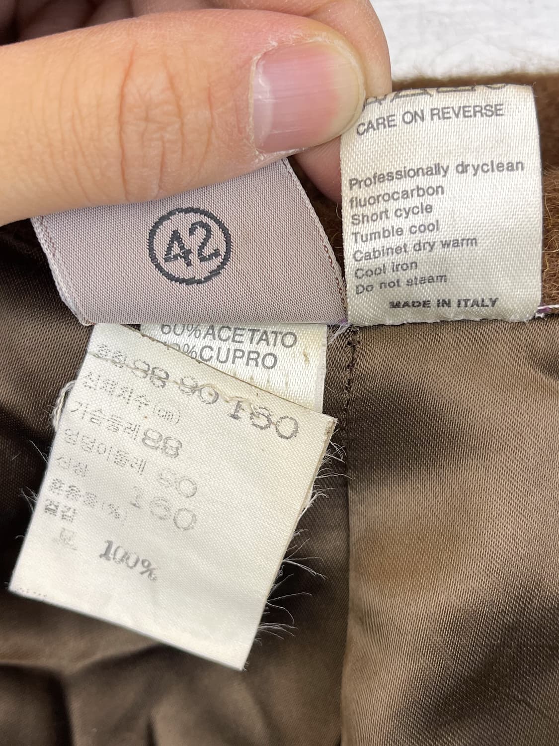 크리지아 90s 이탈리아 모헤어 코트 상품이미지7