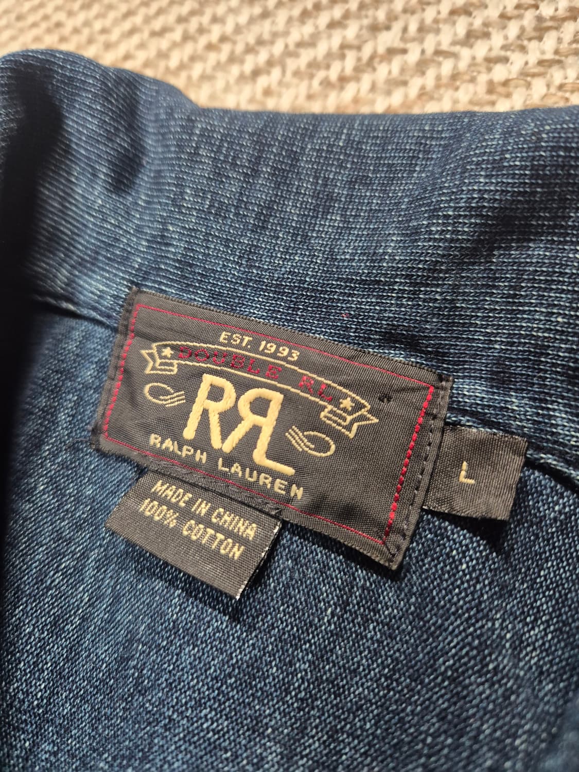 더블알엘 숄카라 하프버튼 상품이미지3