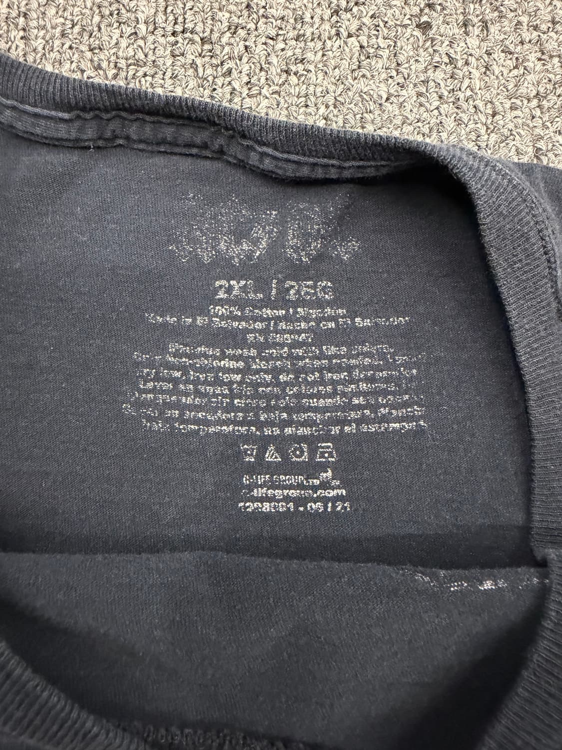 2XL) ACDC 빈티지 로고 프린팅 반팔 티셔츠 상품이미지2