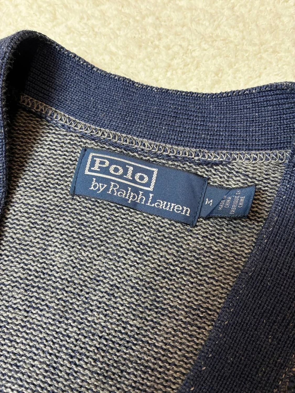 폴로 랄프로렌 00's 피그먼트 레터맨 니트 가디건 PN6371 상품이미지8