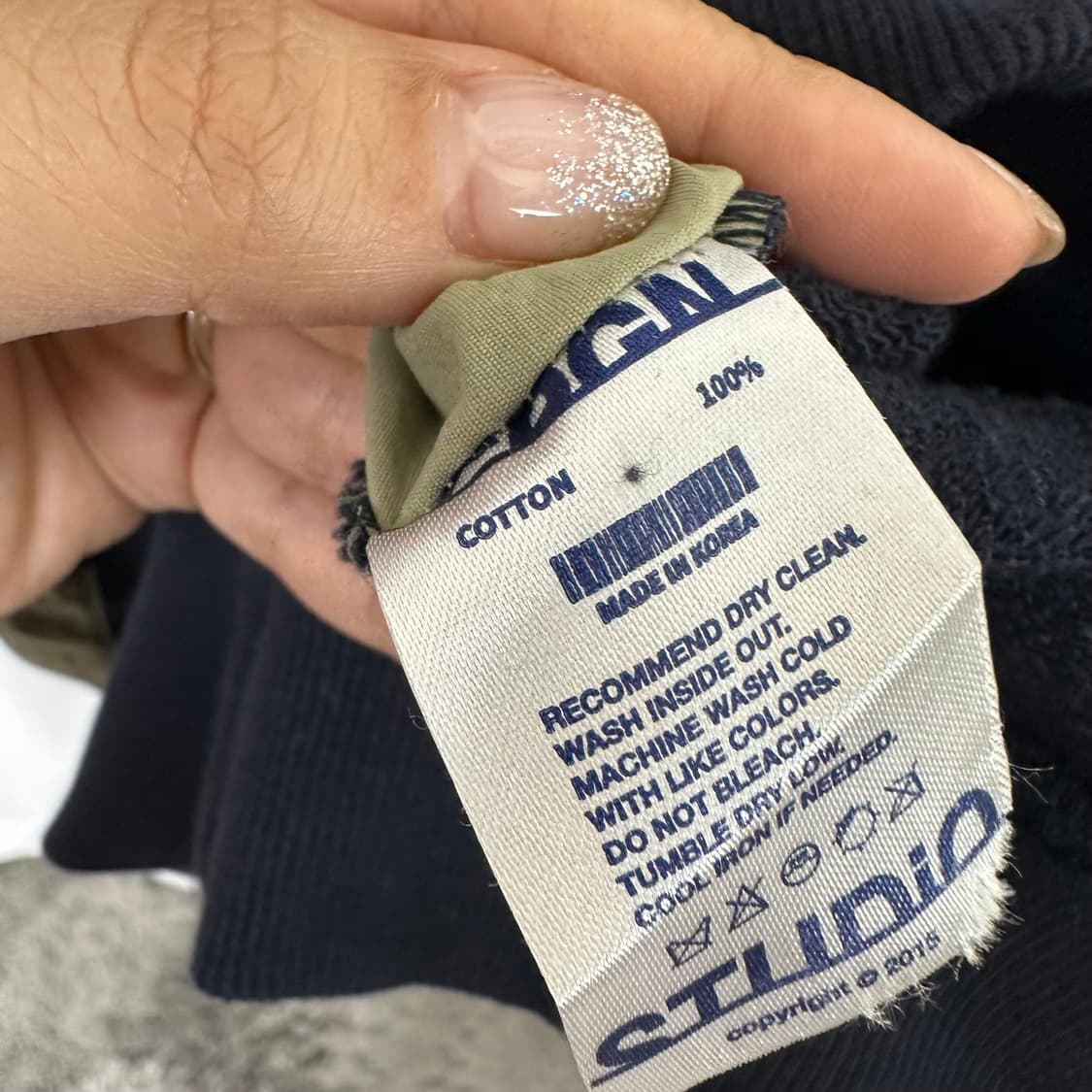 CPGN스튜디오 남성 후드티 네이비 L  상품이미지9