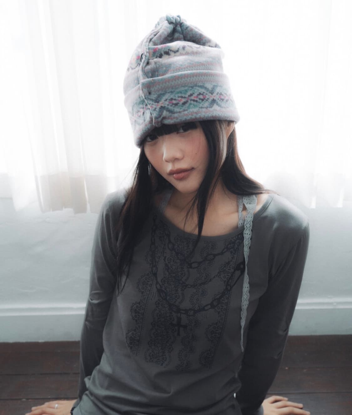 인앤양인하모니 버튼 비니 상품이미지2