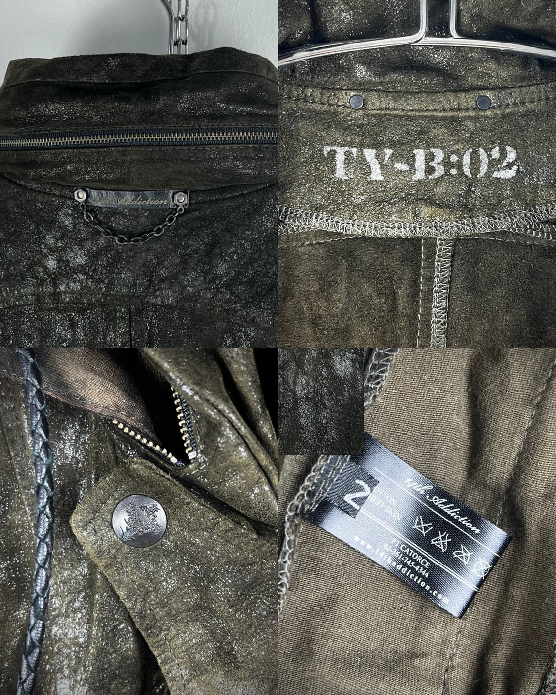 14TH ADDICTION WAXED BONO LEATHER JACKET 상품이미지10