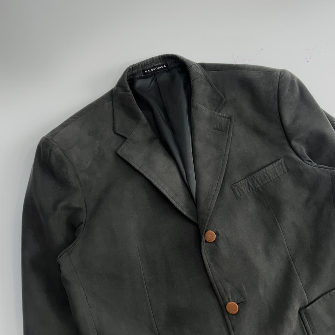 Balenciaga 발렌시아가 차콜 스웨이드 블레이저 상품이미지5