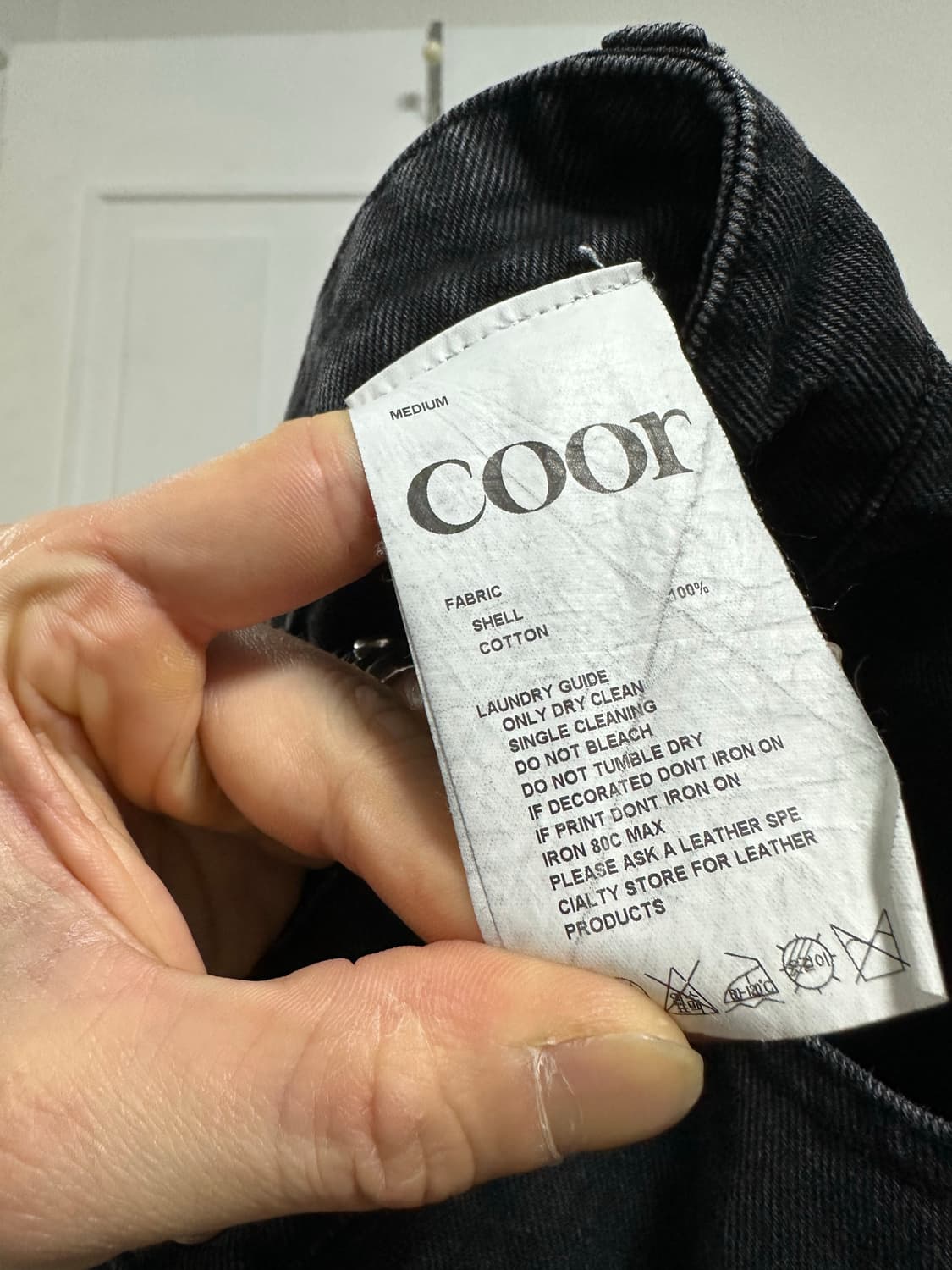 쿠어 더블니 데님 워크팬츠 상품이미지3