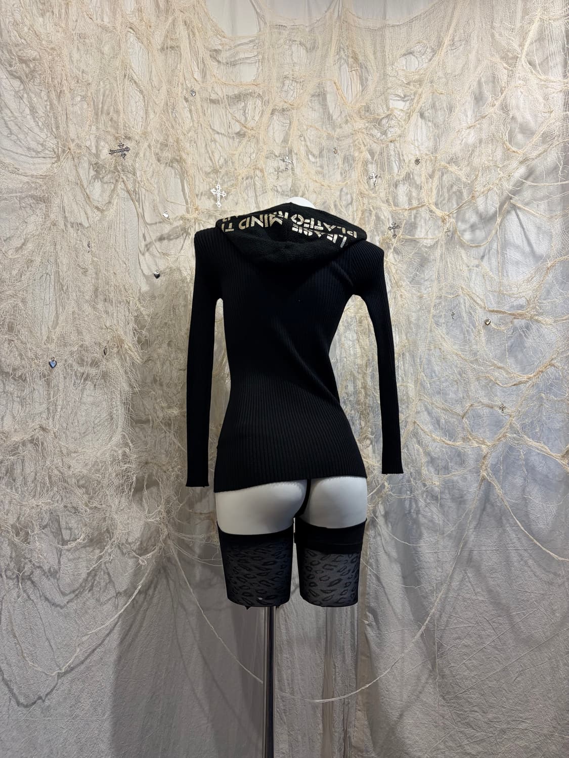 Y2K Gothic Oriental cubic hoodie zip up 상품이미지2