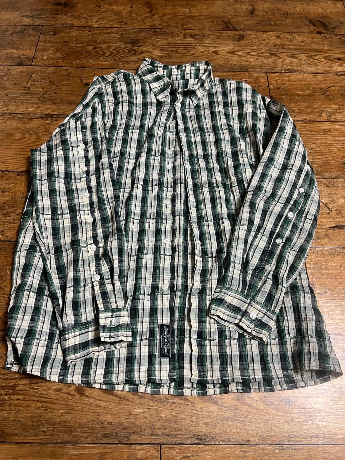 애니타임로릭 셔츠 L Iris shirt-Green 상품이미지1