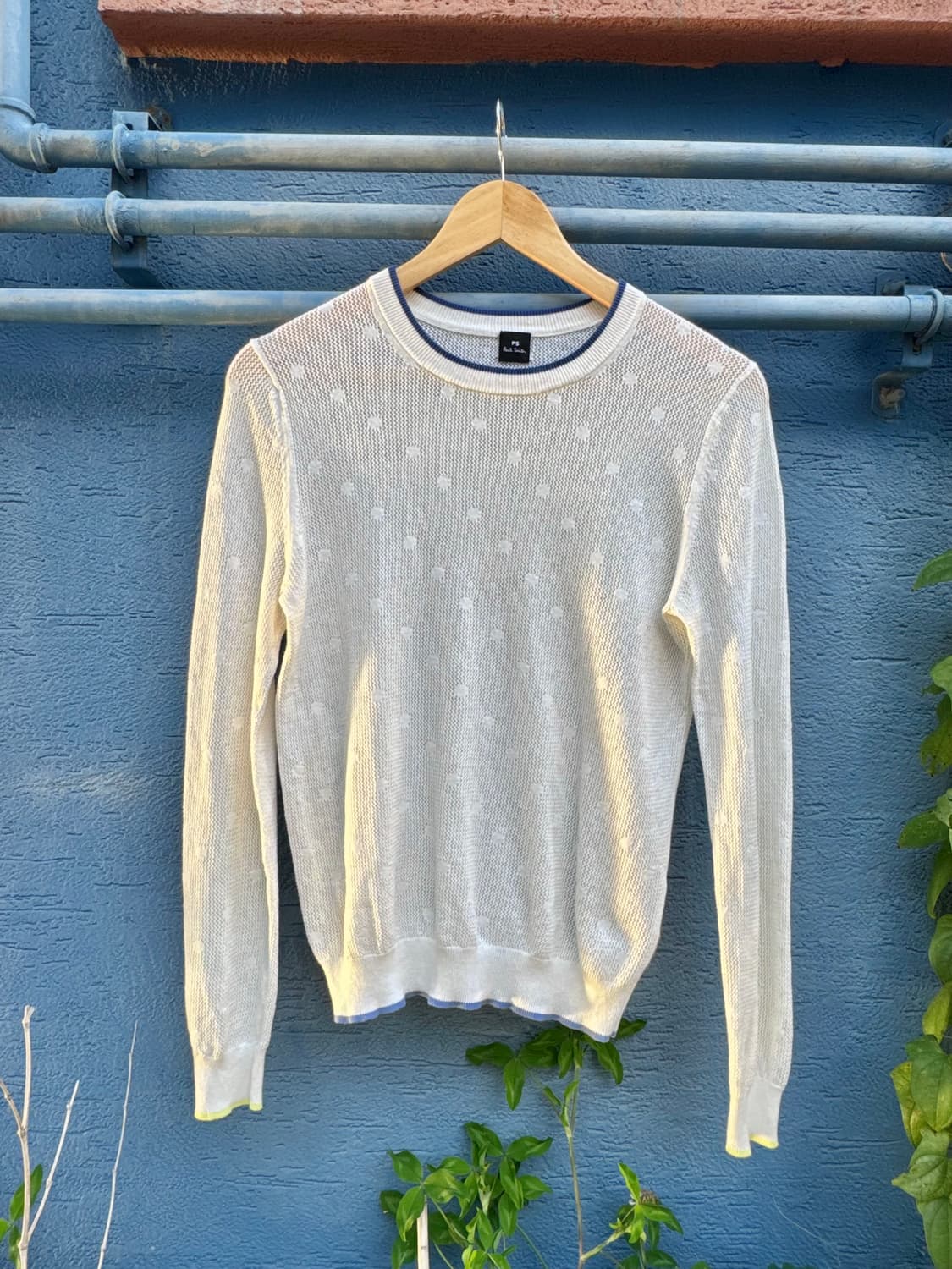 폴 스미스 도트 시스루 니트 (white) 상품이미지1