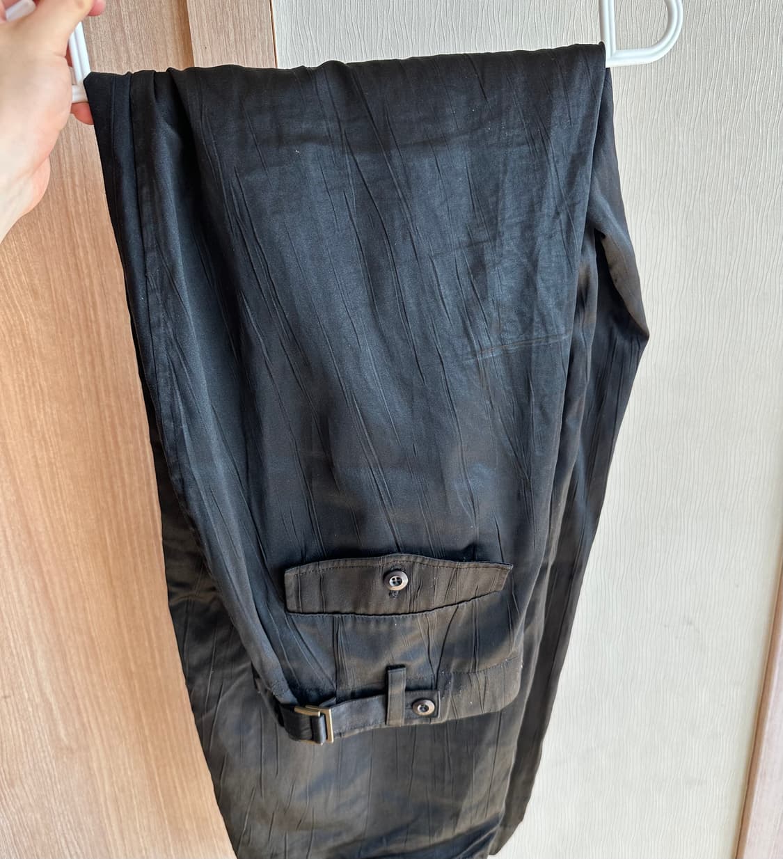 Goi own 투톤팬츠 블랙 상품이미지4