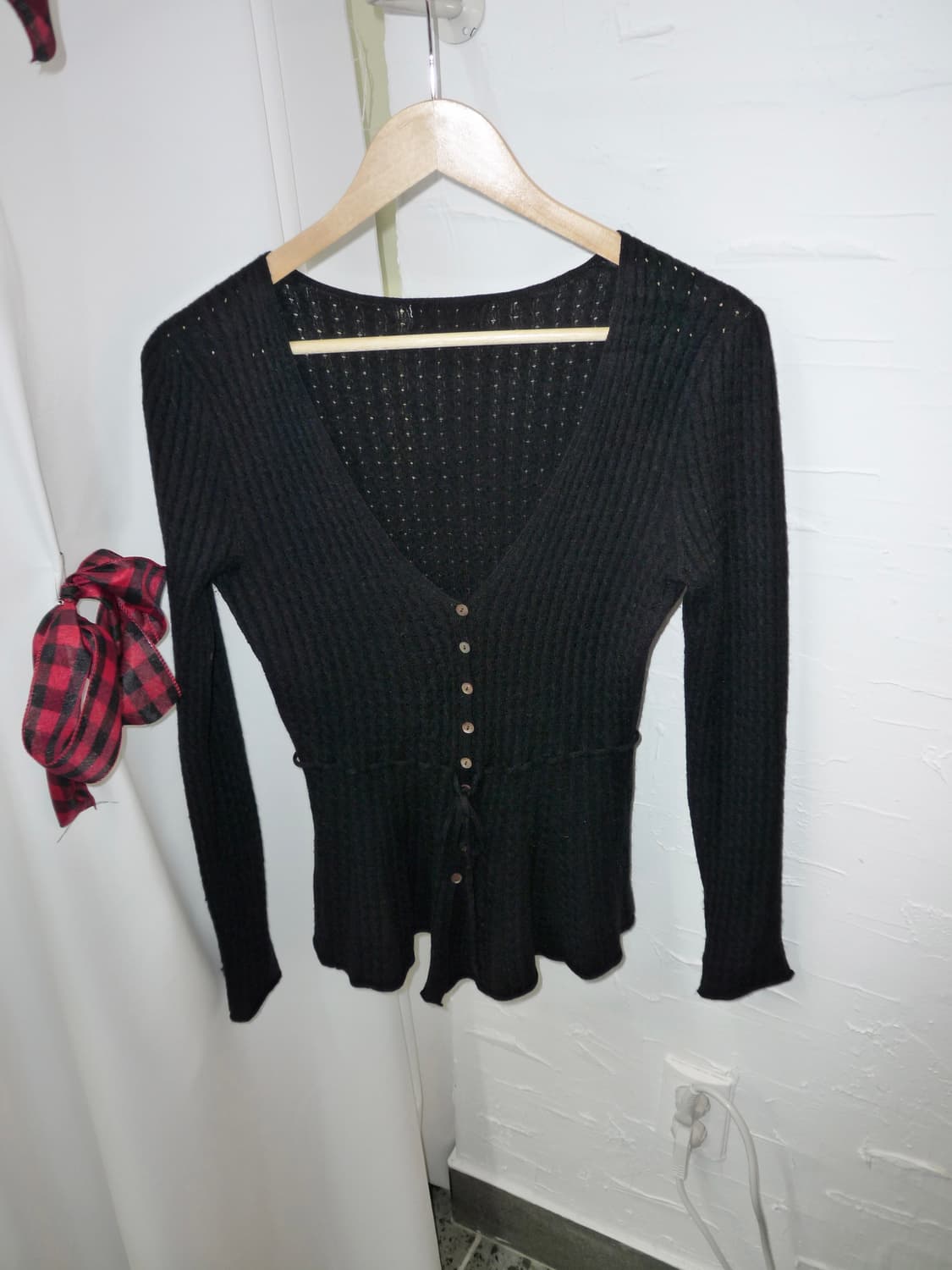 flare ribbon tie cardigan 상품이미지7