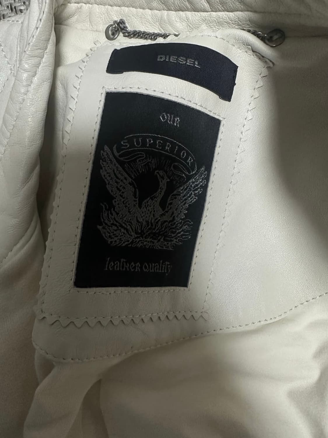 [무료배송] Diesel 디젤 퀄티드 레더 모토 자켓 상품이미지6