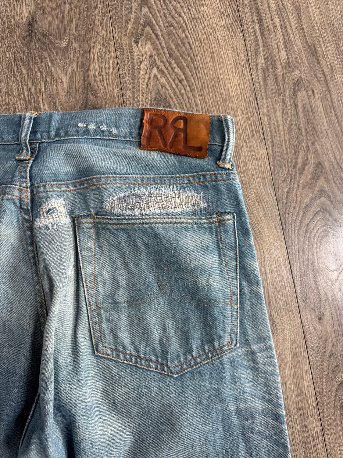 32/32 더블알엘 빈티지5포켓 플레인필드 워싱 데님 상품이미지10