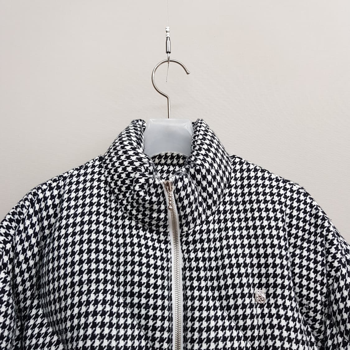 Kijun 기준 하운드투스 패턴 덕다운 패딩 M사이즈 상품이미지4