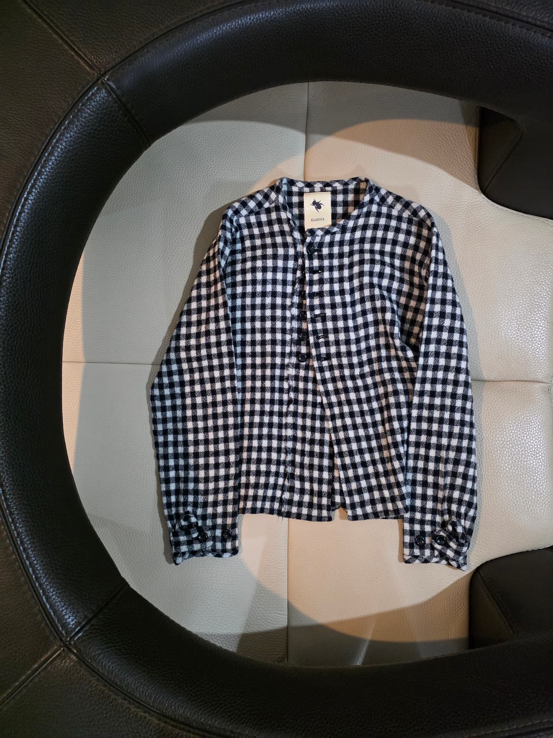 Klasica button check jacket 상품이미지2