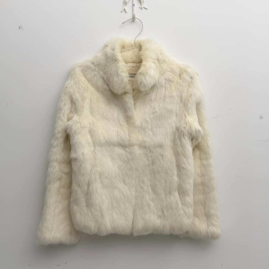 아이보리 토끼퍼 자켓 상품이미지1