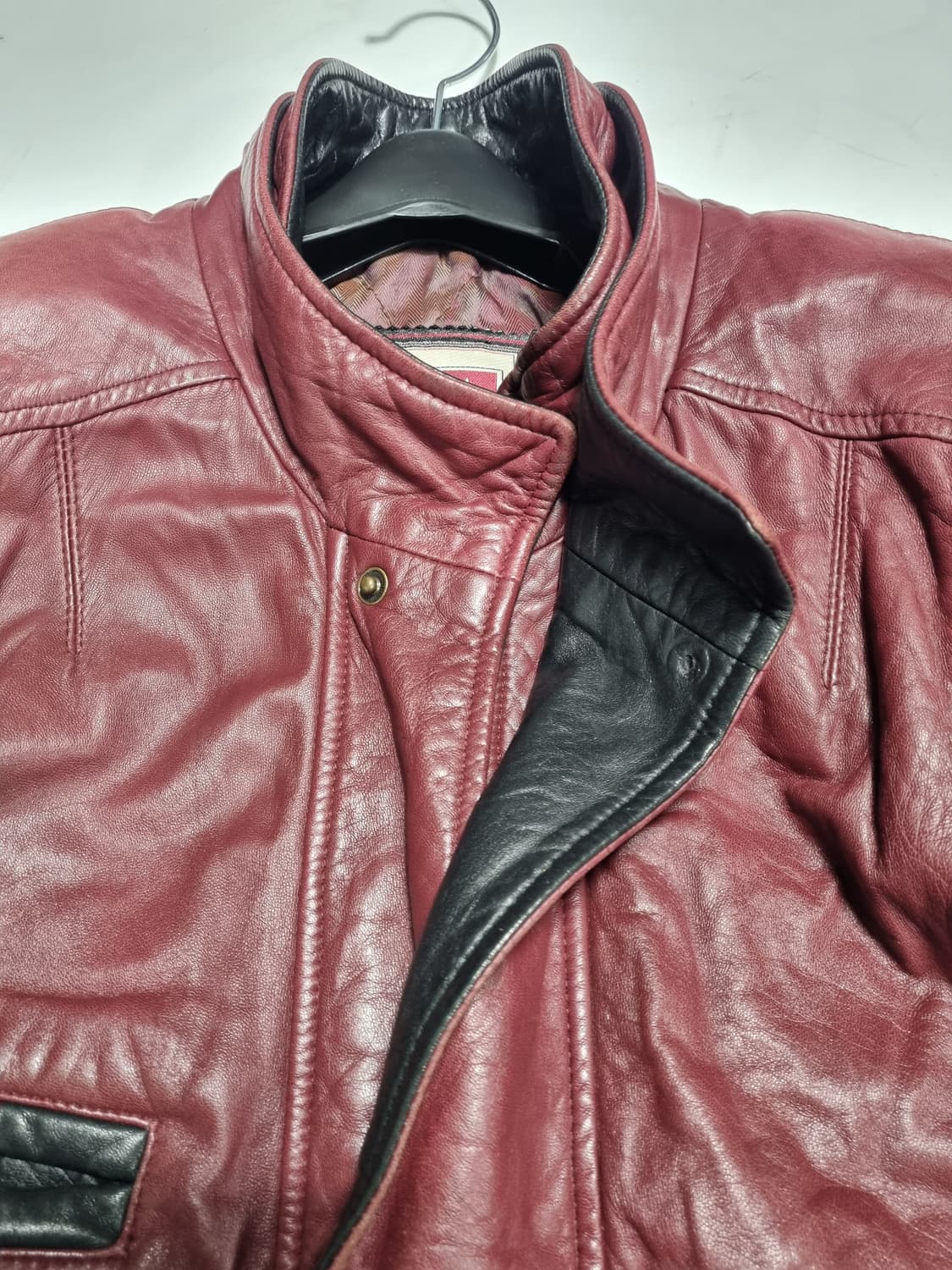 비아 누오바 빈티지 램 나프스킨 가죽자켓 50사이즈 상품이미지4