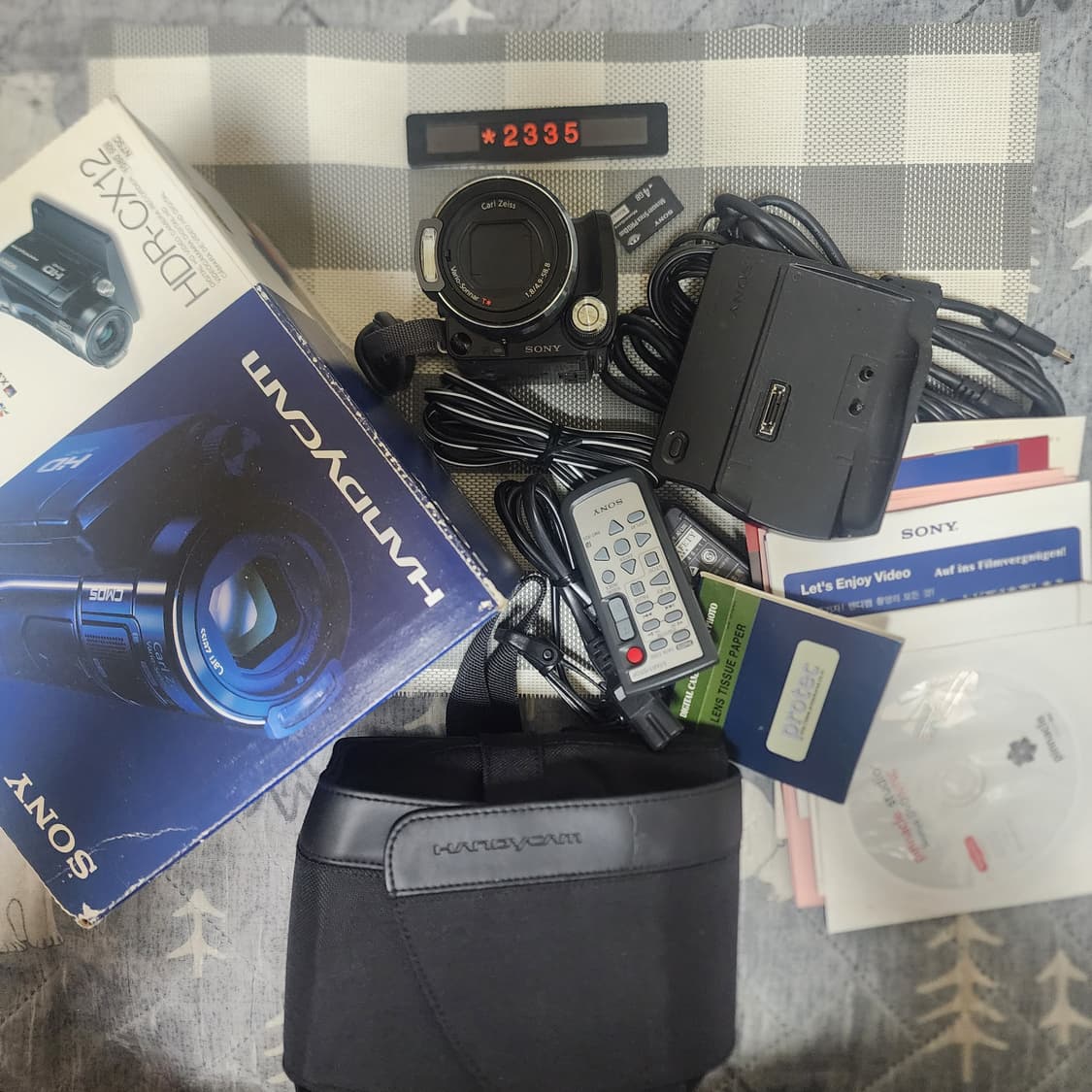 소니 핸디캠 HDR-CX 12 디지털캠코더 박스품 상품이미지1