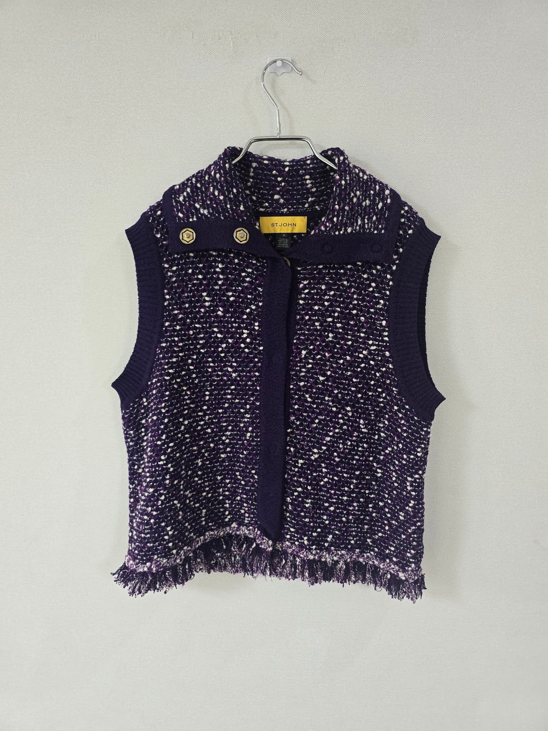 센죤 트위드 니트 베스트 상품이미지1