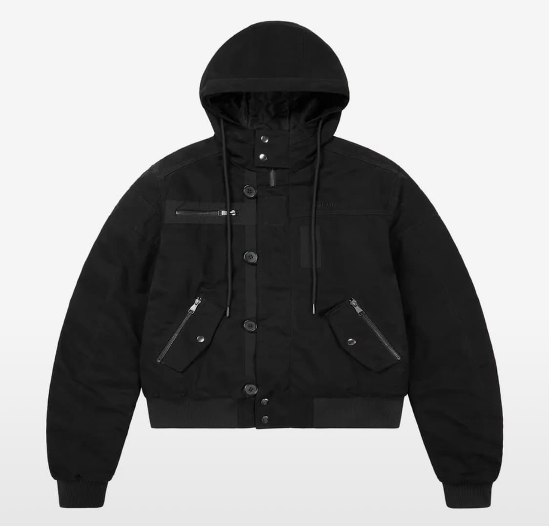 아캄 aakam 버튼 플라켓 코튼 ma-1 블랙 사이즈 1 상품이미지1