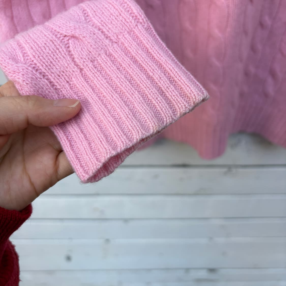 Polo 폴로 울 캐시미어 케이블 꽈배기 니트 상품이미지7