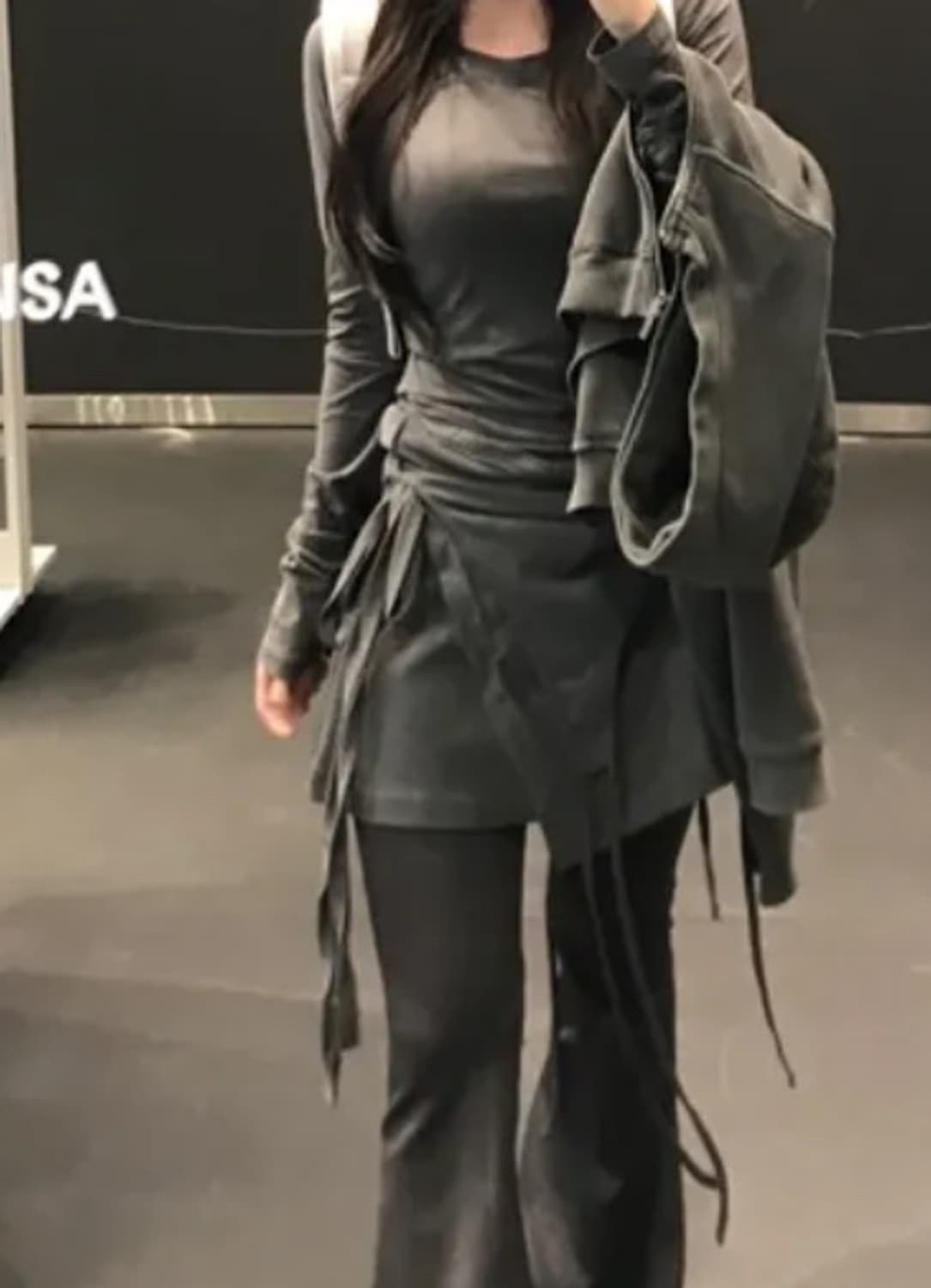 나체 폴드 레이어드 스커트 상품이미지1