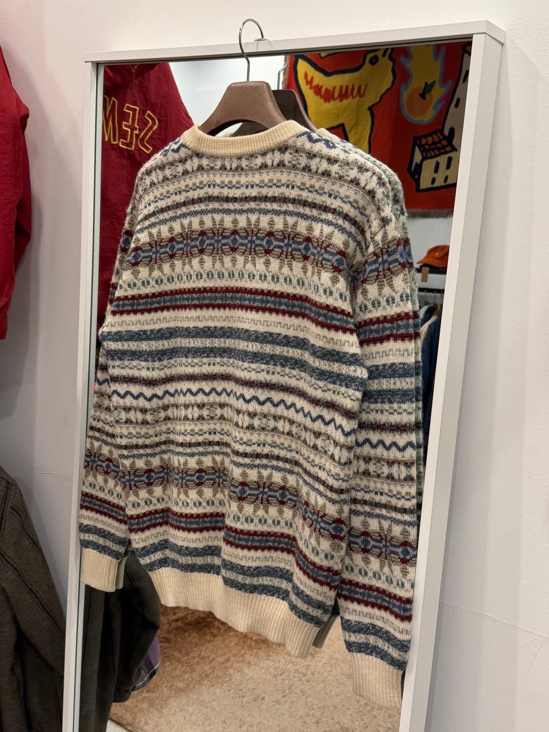 Vtg 빈티지 노르딕 울 니트 상품이미지4