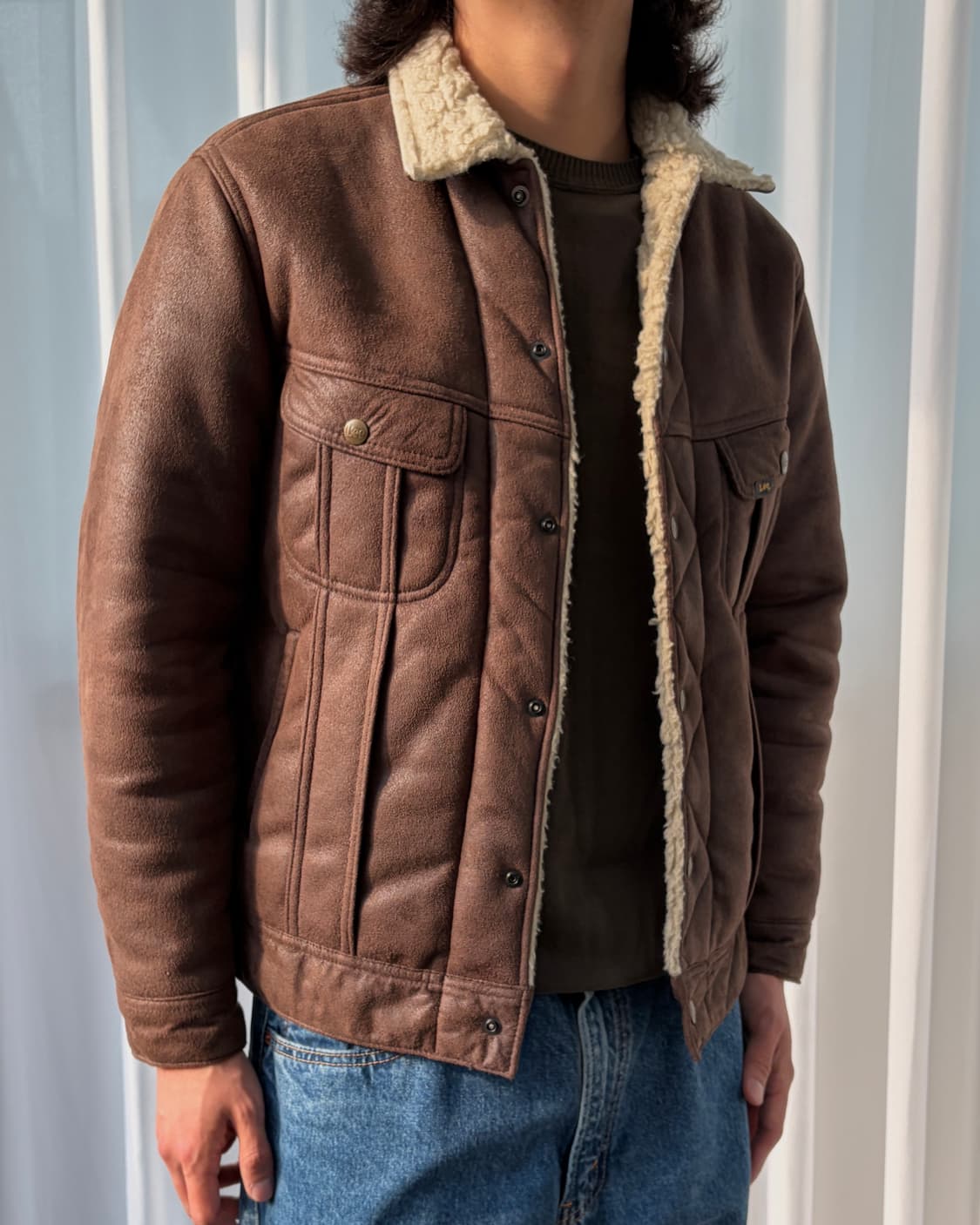 [M]Lee 스톰라이더 스웨이드 쉐르파 자켓 상품이미지3