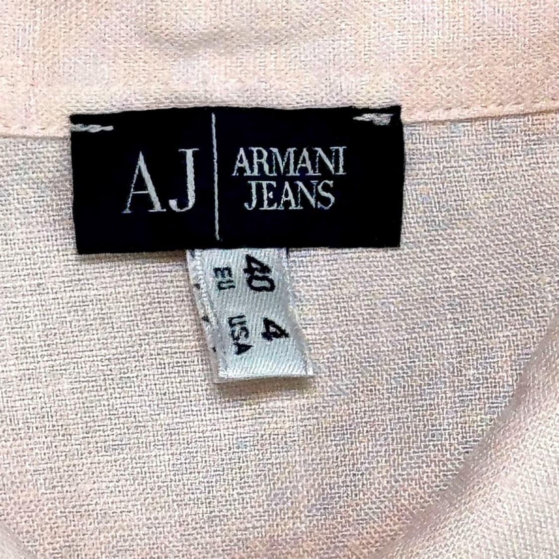 ARMANI JEANS 린넨 셔츠 핑크 상품이미지4